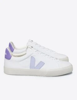 Veja Campo Canvas - White Swan Lavande -Outlet Elevate Activewear Store veja w campo canvas trainers white swan lavande CA0103500 4
