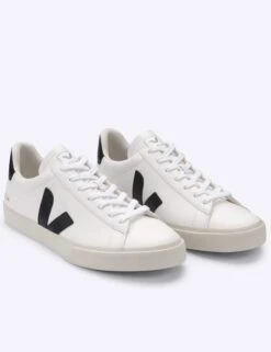 Veja Campo Leather - White Black -Outlet Elevate Activewear Store veja w campo chromefree leather trainers white black CP051537 2