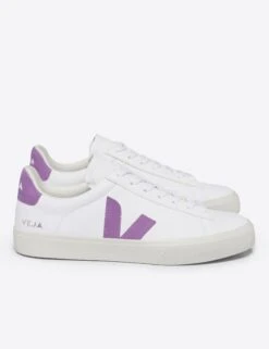 Veja Campo Leather - White Mulberry -Outlet Elevate Activewear Store veja w campo leather trainers white mulberry CP0503493 4
