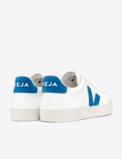 Veja Campo Leather - White Swedish-Blue | Women's -Outlet Elevate Activewear Store veja w campo leather trainers white swedish blue CP052818 3