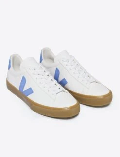 Veja Campo Leather - White Aqua Natural -Outlet Elevate Activewear Store veja w campo trainers white aqua natural CP0503645 3