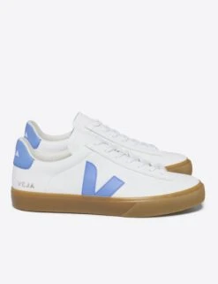 Veja Campo Leather - White Aqua Natural -Outlet Elevate Activewear Store veja w campo trainers white aqua natural CP0503645 4
