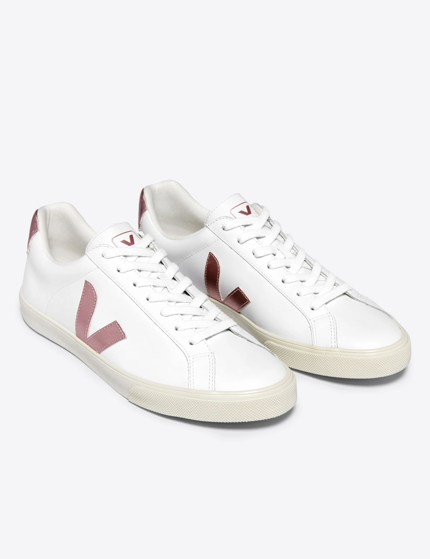 Veja Esplar Leather - White Nacre 3 Veja Esplar Leather - White Nacre - Image 3
