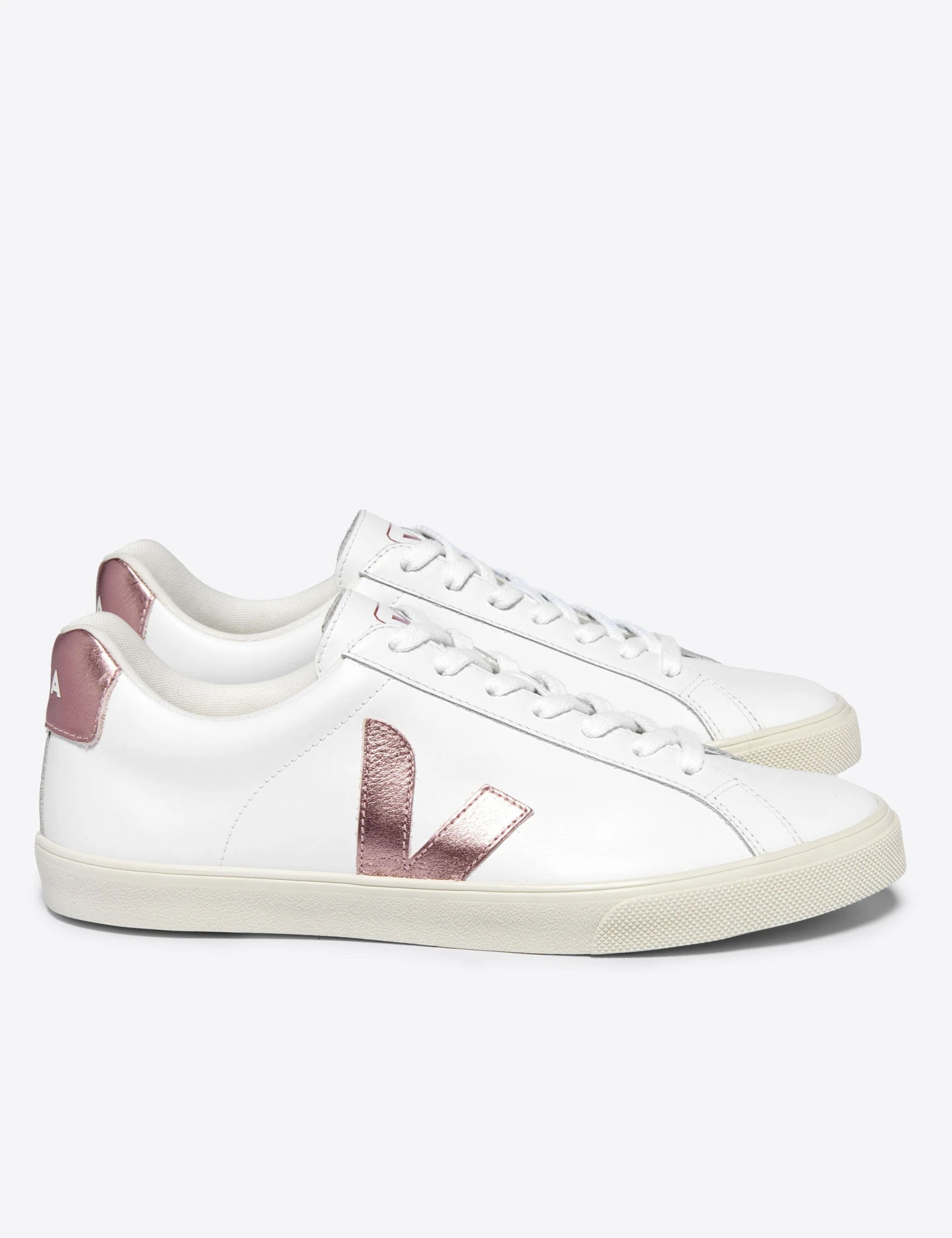 Veja Esplar Leather - White Nacre 4 Veja Esplar Leather - White Nacre - Image 4