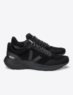 Veja Marlin V-Knit - Full Black -Outlet Elevate Activewear Store veja w marlin v knit trainers full black LT102456 5
