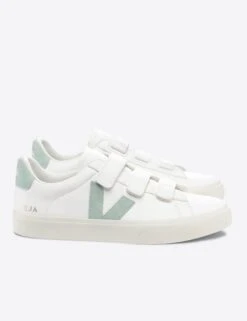 Veja Recife Leather - White Matcha -Outlet Elevate Activewear Store veja w recife leather trainers white matcha RC0592878 4