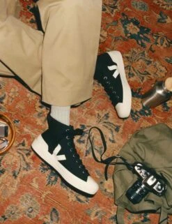 Veja Wata II Canvas - Black Pierre -Outlet Elevate Activewear Store veja w wata ii canvas trainers black pierre PA0101397 3