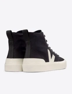 Veja Wata II Canvas - Black Pierre -Outlet Elevate Activewear Store veja w wata ii canvas trainers black pierre PA0101397 4