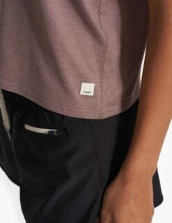 Vuori Energy Top - Hazel Heather -Outlet Elevate Activewear Store vuori energy top hazel heather VW123HAH 3