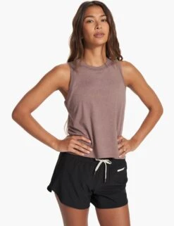 Vuori Energy Top - Hazel Heather -Outlet Elevate Activewear Store vuori energy top hazel heather VW123HAH 6