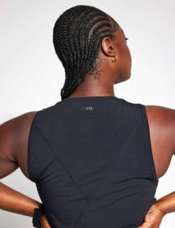 Crop It Tank - Black -Outlet Elevate Activewear Store ymo crop it tank black 6